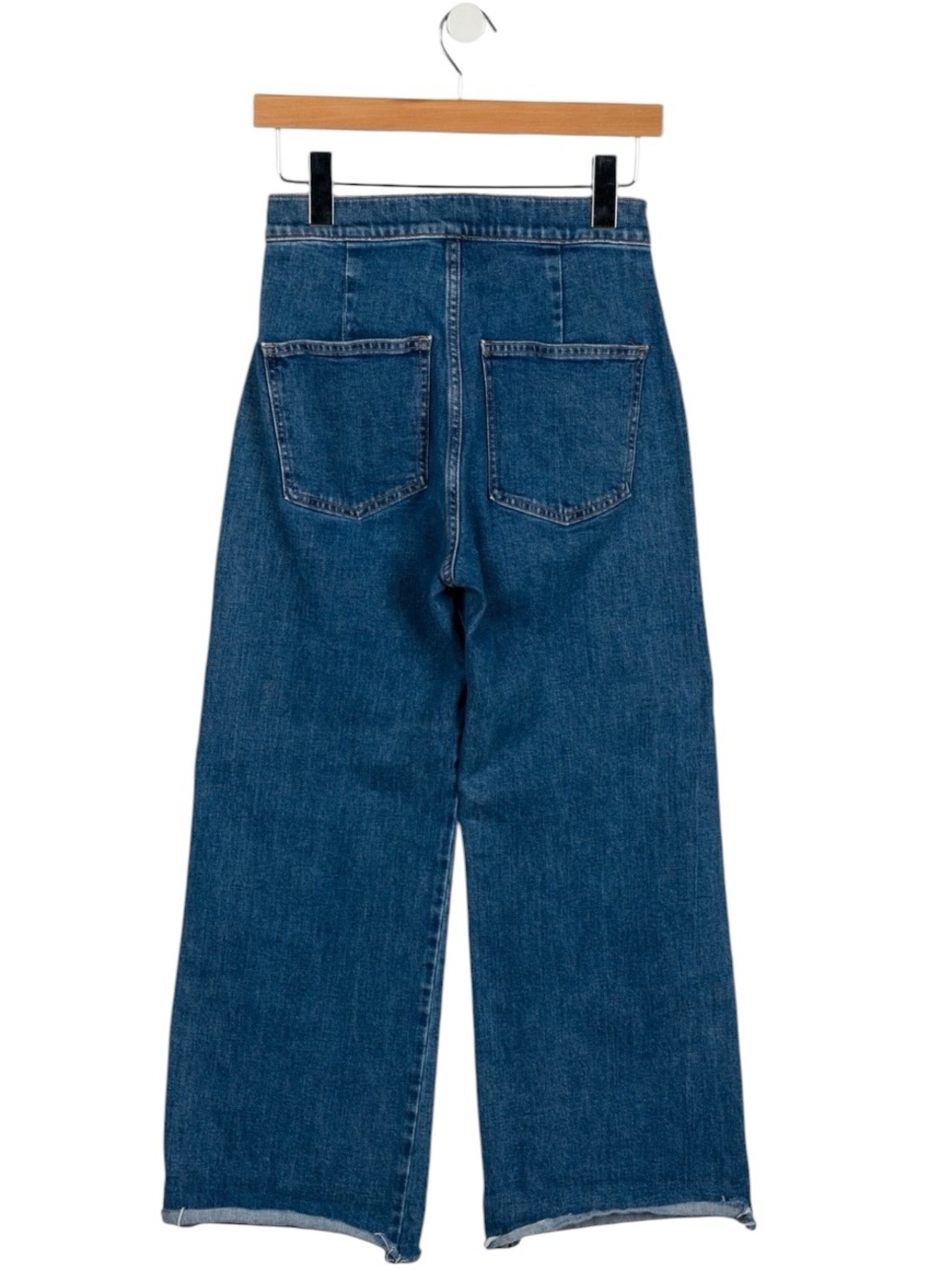 Veronica Beard Grant Wide Leg Crop Jeans Size 26 - Picture 3 of 10